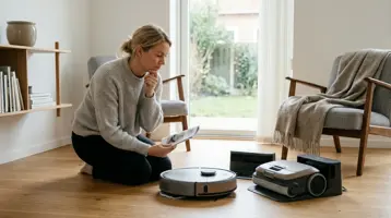 Vælg robot til hjemmet illustreret som andet hos Robotvalg.dk
